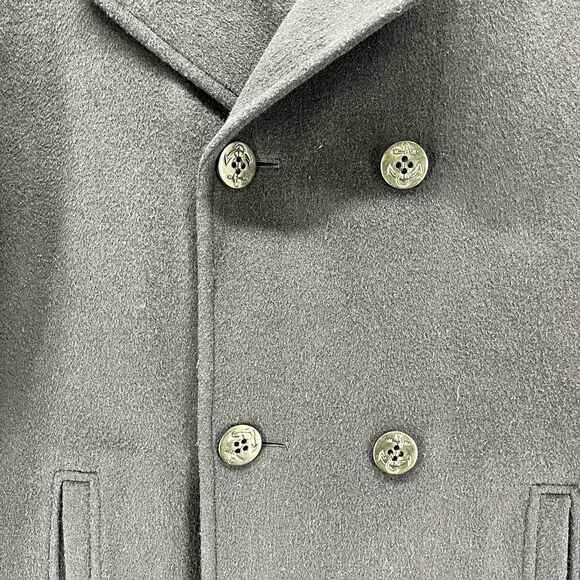 METROPOLITAN VIEW‎ Coat Mens Large Navy Blue - Picture 8 of 16